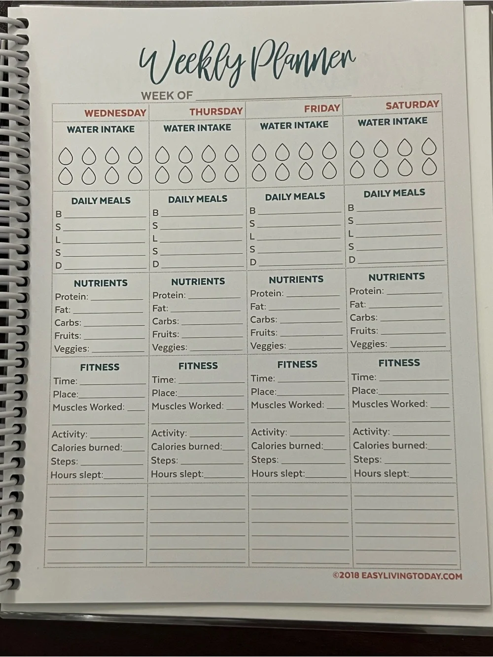 unbranded spiral bound